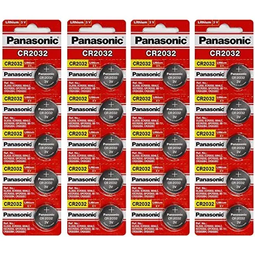 Piles bouton Panasonic CR2032 3 V, lot de 20