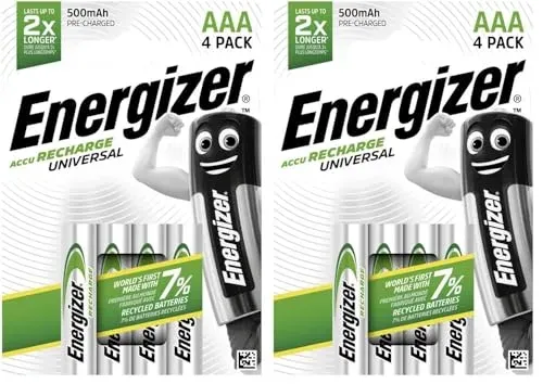 Piles rechargeables Energizer NH12 AAA, lot de 2