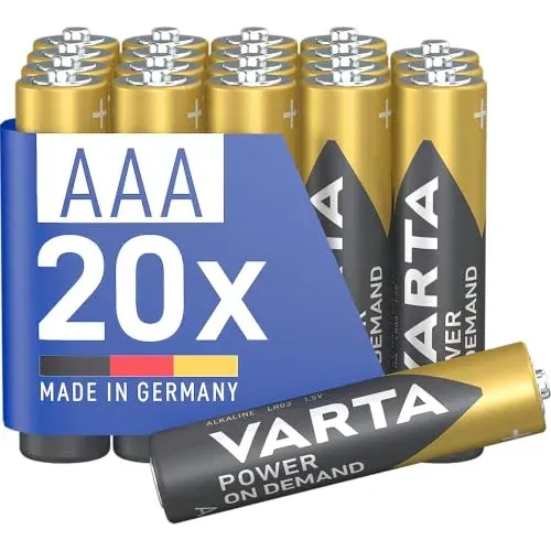 Piles Varta AAA Power on Demand lot de 20