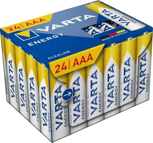 Piles alcalines Varta Energy AAA LR03, lot de 24