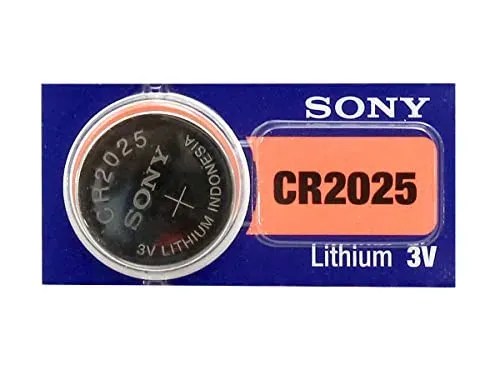 Sony CR2025 lithium 3 V, lot de 5 piles bouton