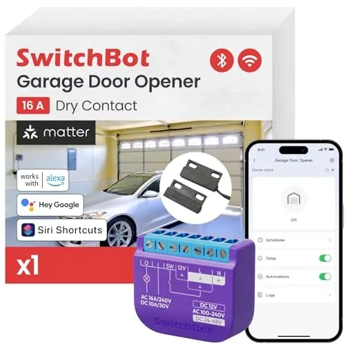 SwitchBot ouvre-porte de garage connecté Wi-Fi et Bluetooth