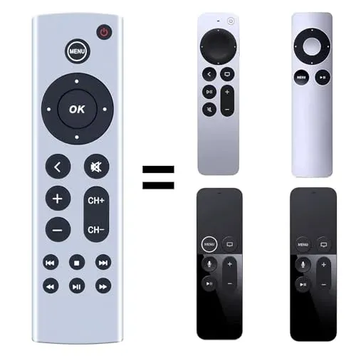 Télécommande de remplacement Apple TV infrarouge RC-APP-001