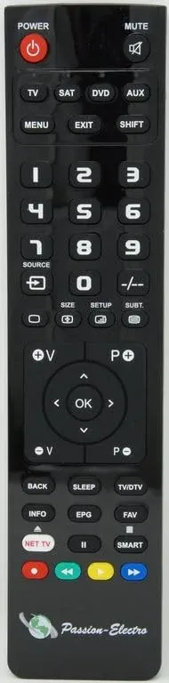 Télécommande compatible Continental Edison CELED55BFB6