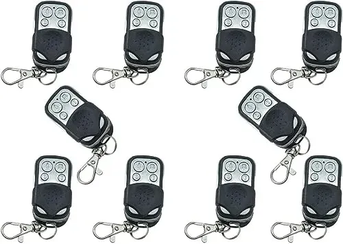 Télécommande universelle copieuse portail 433 MHz, lot de 10