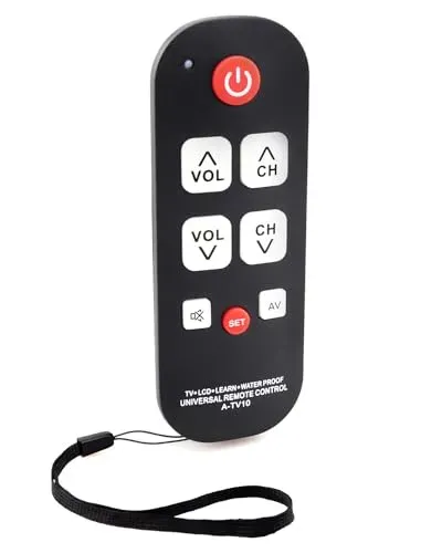 Télécommande universelle FurnyQuaint à gros boutons pour TV