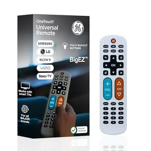 Télécommande GE BigEZ OneTouch grosses touches senior