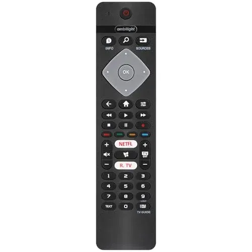 Télécommande Gvirtue pour Philips Ambilight 4K Smart TV