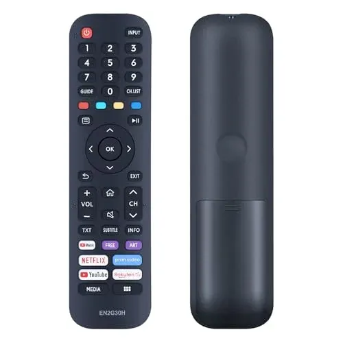 Télécommande Hisense EN2G30H de remplacement pour Smart TV