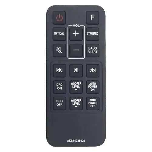 Télécommande Effireli AKB74935621 pour barre de son LG SJ2