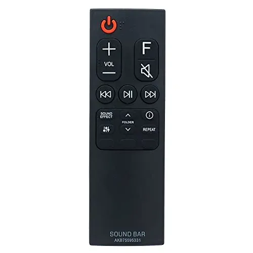 Télécommande compatible LG AKB75595331 pour barre de son