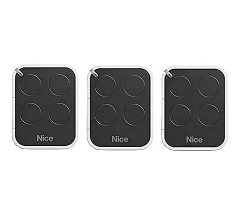 Lot de 3 télécommandes Nice ON4E 4 canaux 433 MHz