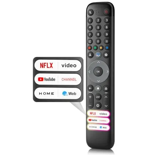 Télécommande OMAIC compatible TV TCL Android et Google TV