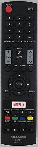 Télécommande Sharp GJ221-C pour TV LED
