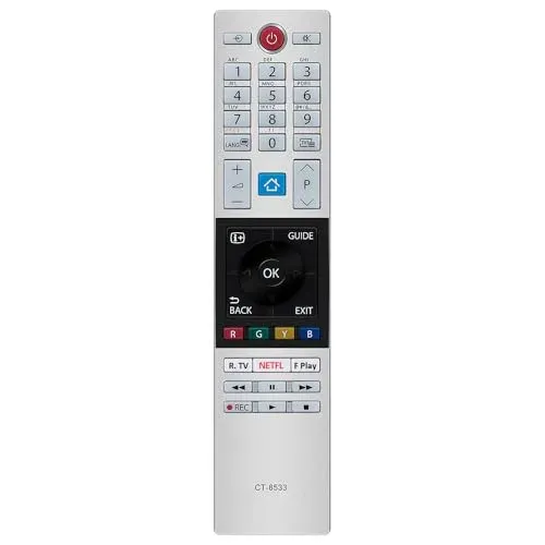 Télécommande compatible Toshiba CT-8533 pour Smart TV LED 4K