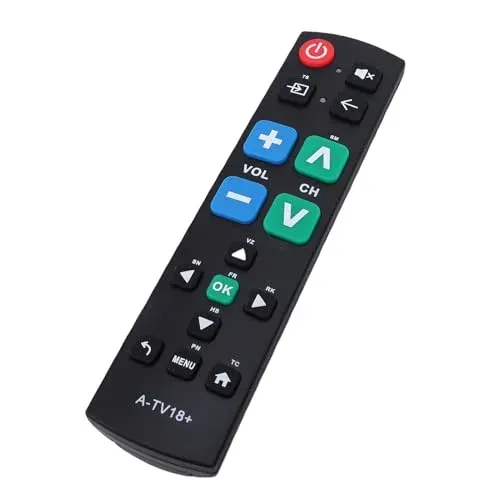 Télécommande universelle TV ANGGREK à grosses touches