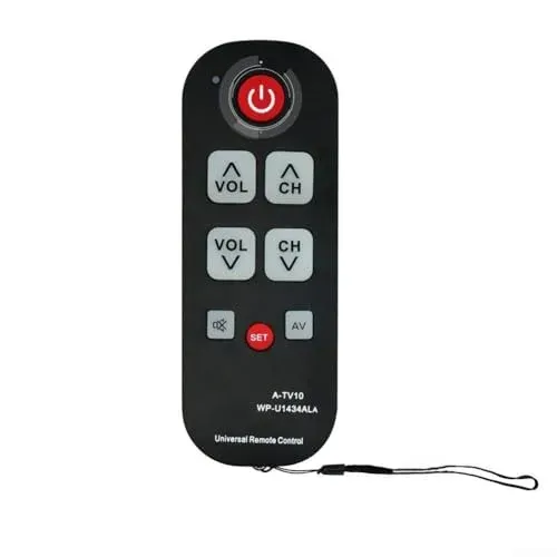 Télécommande TV compacte Sogoluat pour seniors, une main