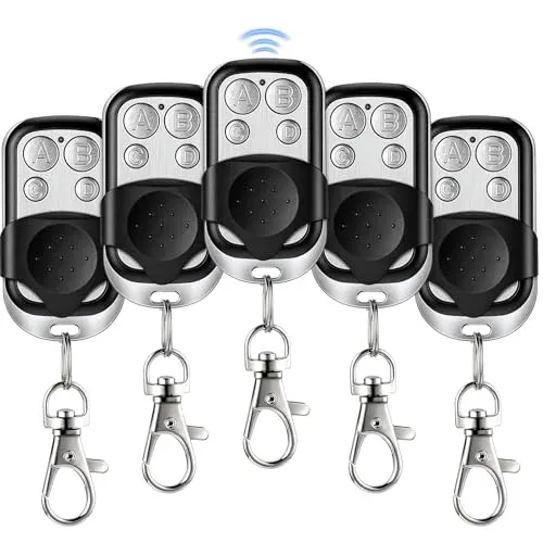 Télécommande universelle copieuse portail 433 MHz (lot de 5)