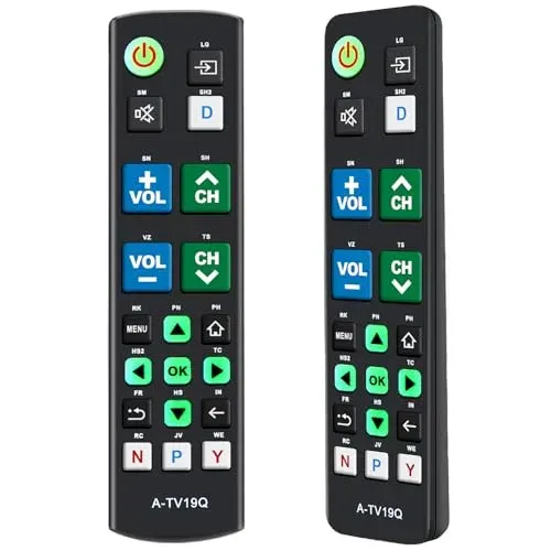 Télécommande universelle grands boutons lumineux seniors