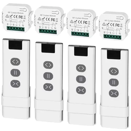 Kit télécommande et récepteur GBKDQQ pour volet roulant (lot de 4)
