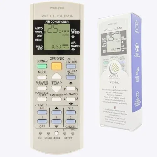Télécommande Wellclima WEC-PN2 pour Panasonic