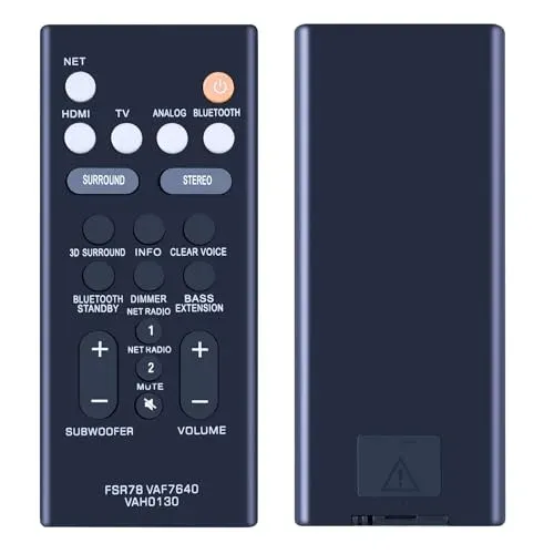 Télécommande compatible Yamaha FSR78 VAF7640 GOUYESHO