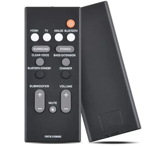 Télécommande WKOLF FSR78 ZV28960 pour barre de son Yamaha