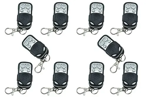 Lot de 10 télécommandes universelles portail à code fixe 433 MHz