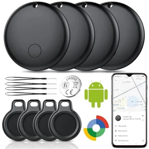Traceur Bluetooth Ajblg Android Smart Tag, lot de 4