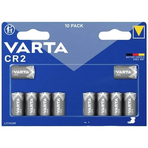 Varta lot de 10 piles lithium CR2 3 V pour appareil photo